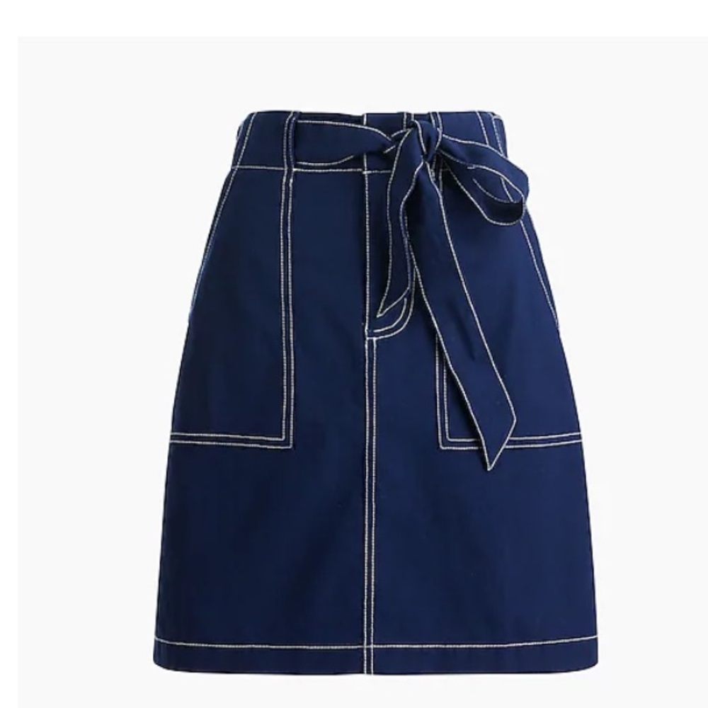 J Crew Factory Linen cotton utility skirt size 4